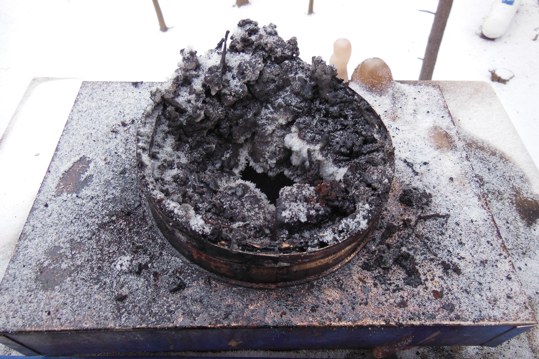 Excessive creosote blocking chimney flue